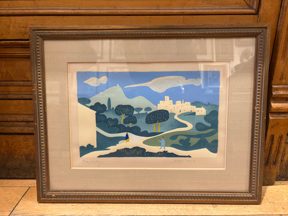 Signed Jean Hugo "Constant Idoux" Screen Print 9/100