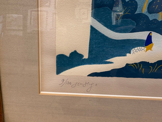 Signed Jean Hugo "Constant Idoux" Screen Print 9/100