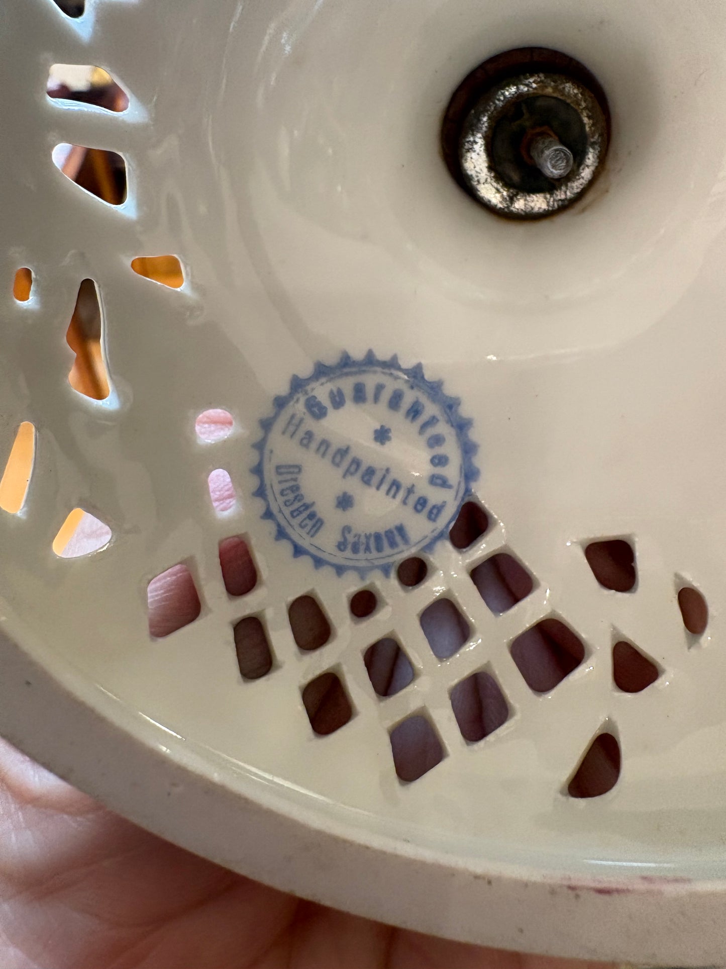 German Porcelain Candlestick Holders