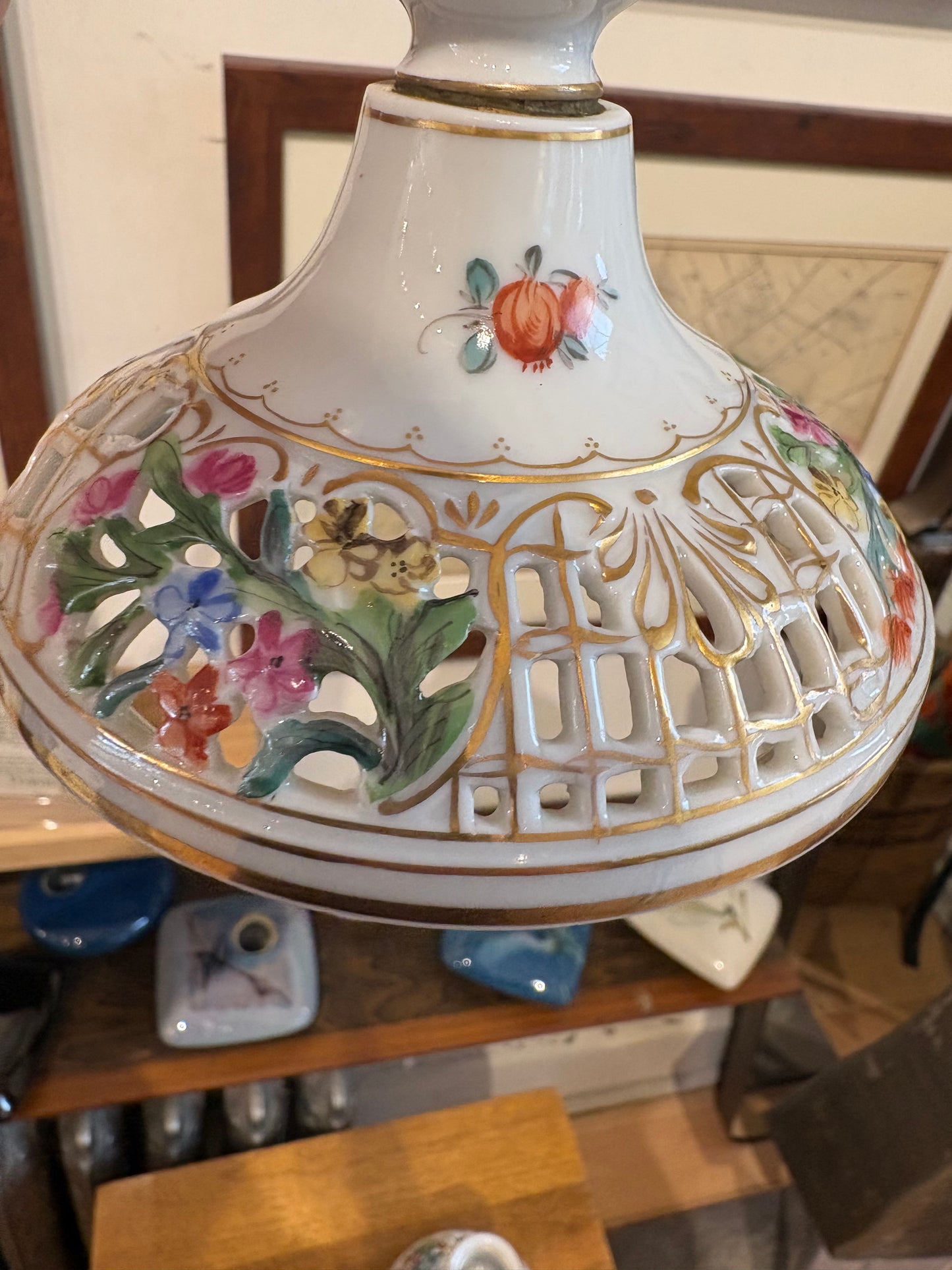 German Porcelain Candlestick Holders