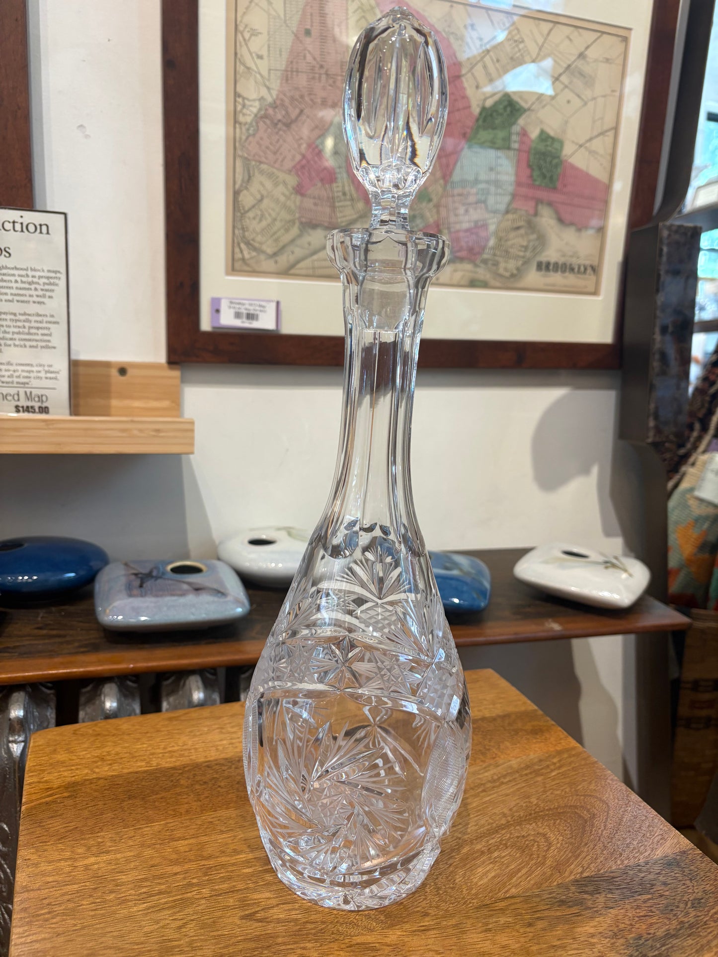 Tall Crystal Decanter