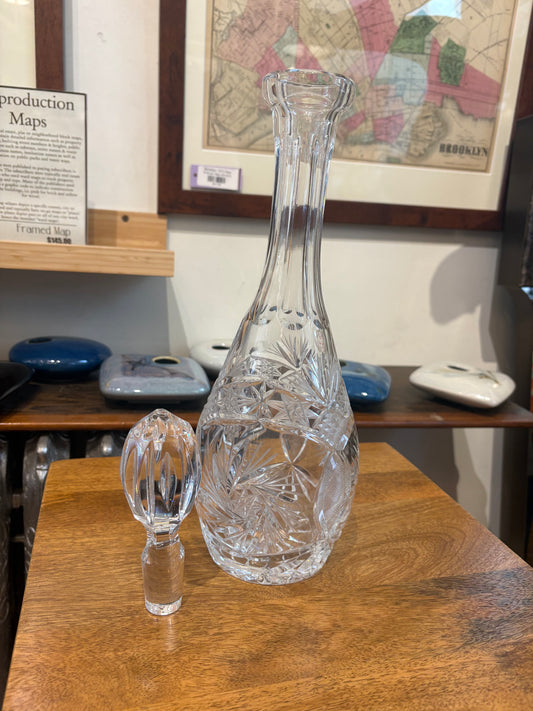 Tall Crystal Decanter