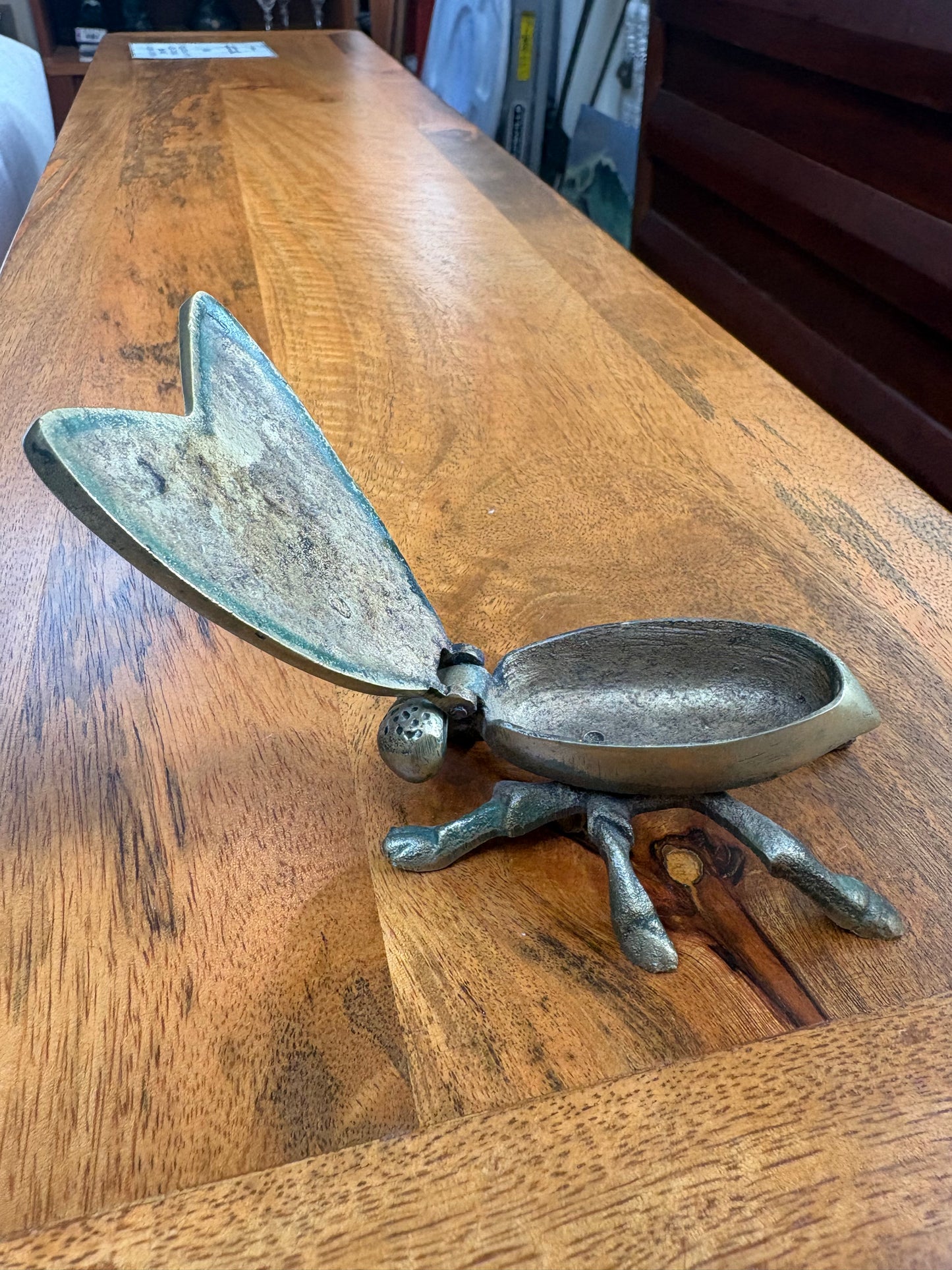 Vintage Brass Fly Ashtray