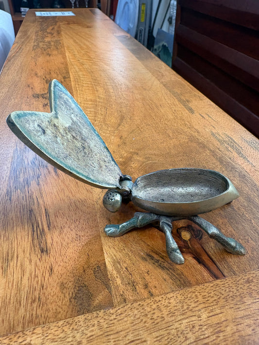 Vintage Brass Fly Ashtray