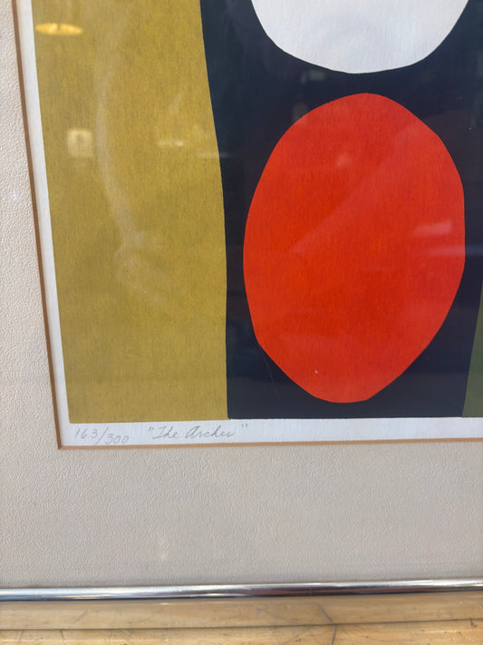 Signed Donna Jaggard "The Archer" Silkscreen Print 163/300