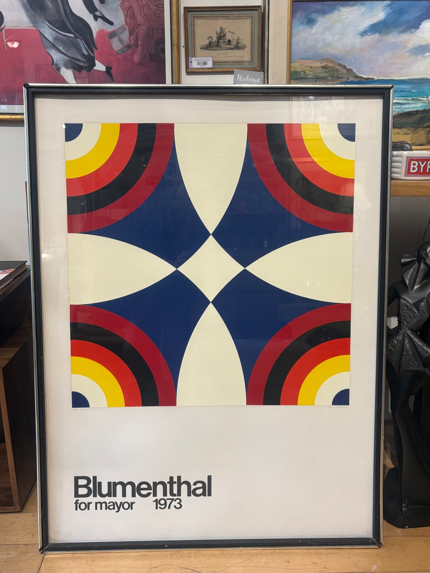 '73 Nassos Daphnis Blumenthal Campaign Poster