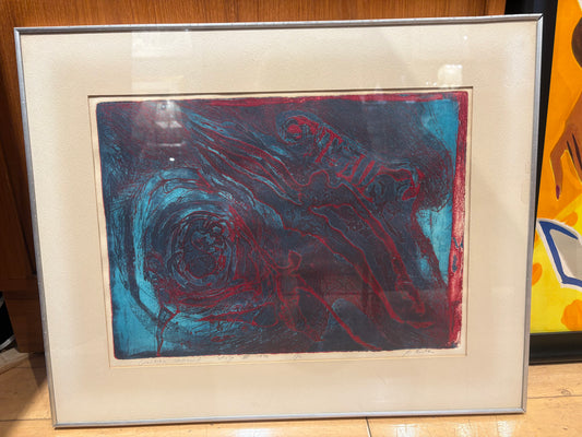 '70 Signed "Genesis: Stage 3" Abstract Screen Print 1/10 Edition