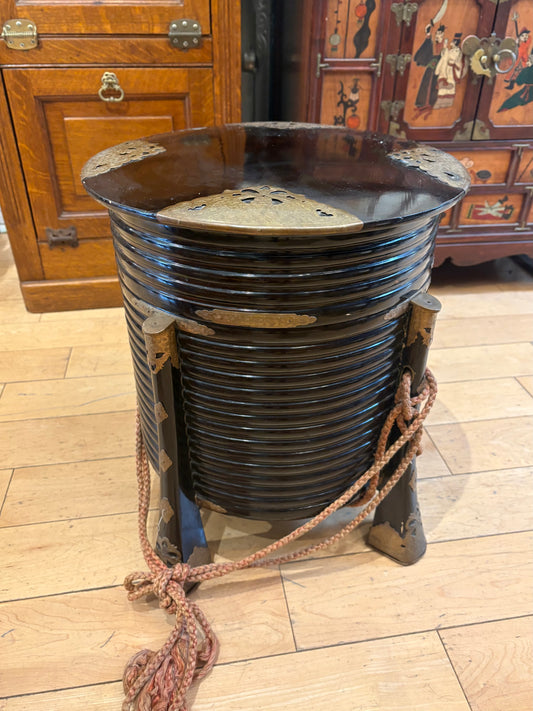 Asian Round Side Table/Container
