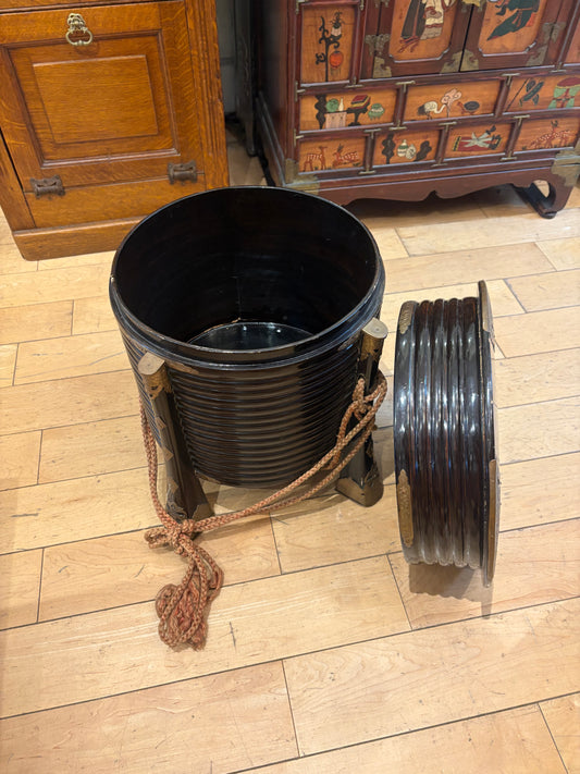 Asian Round Side Table/Container