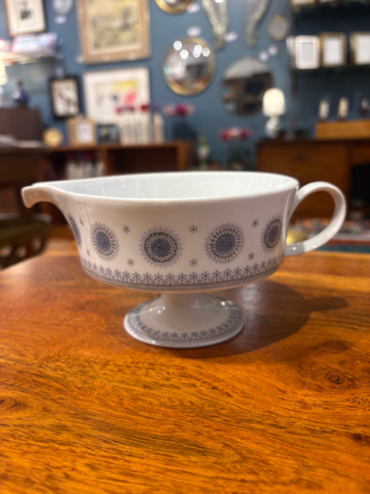 1960s Rosenthal "EisBlume" Pedestal Gravy Boat and Saucer