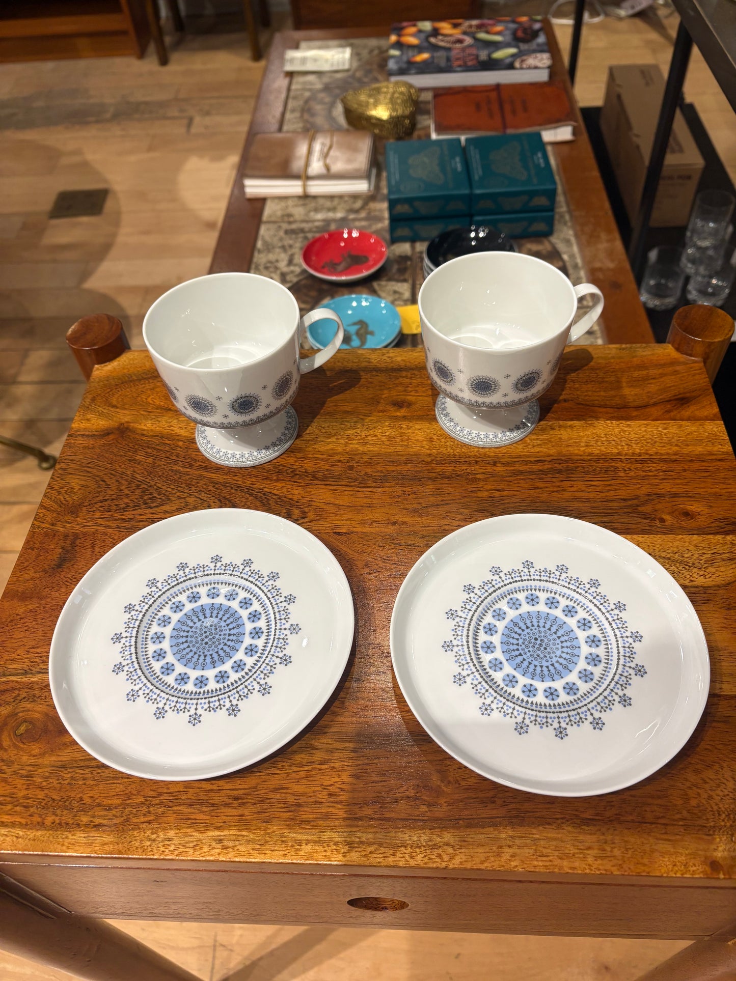 1960s Rosenthal "EisBlume" Cups and Saucers (Pair)