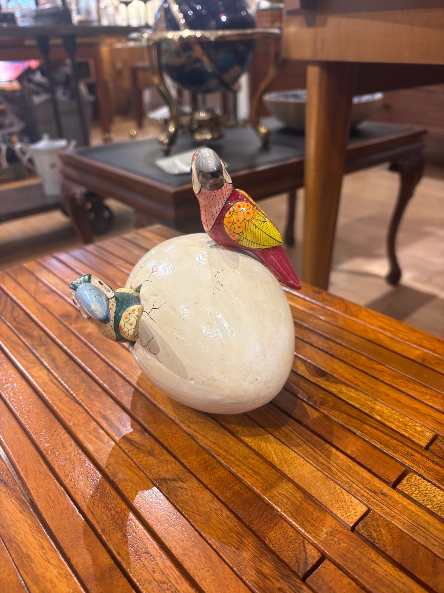 Mexican Ceramic Toucans and Egg