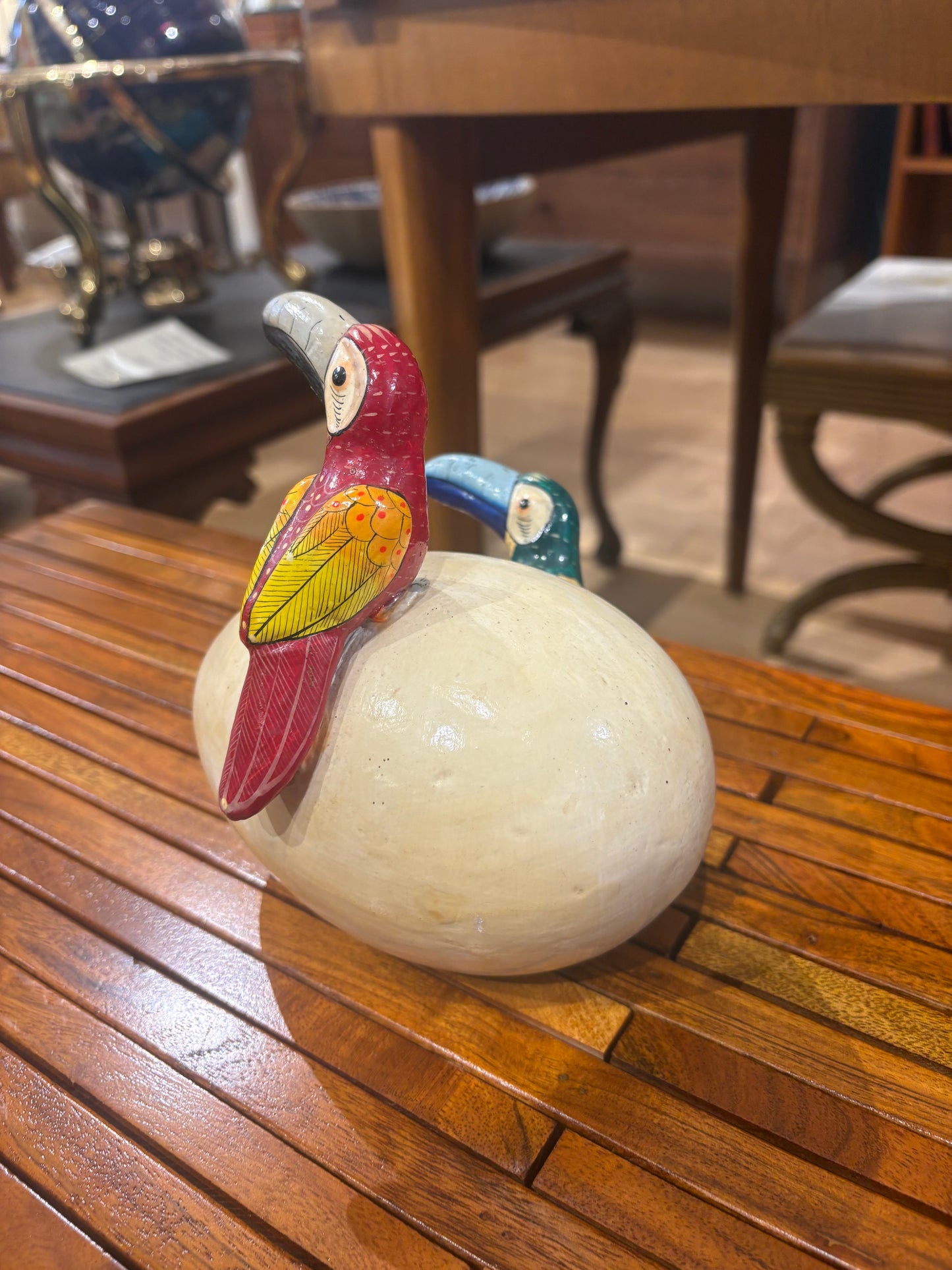 Mexican Ceramic Toucans and Egg