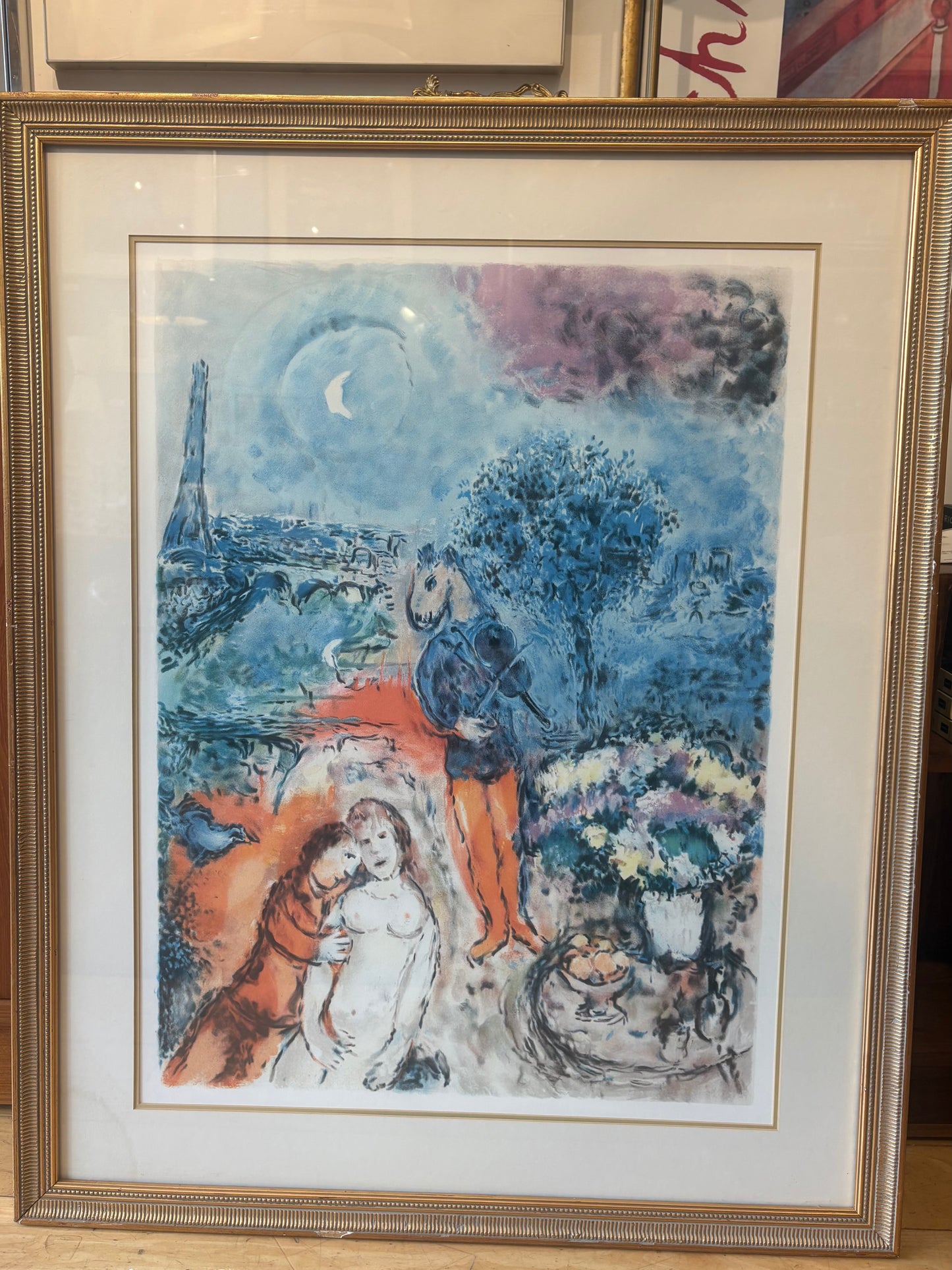 Marc Chagall "Serenade" Large Framed Print