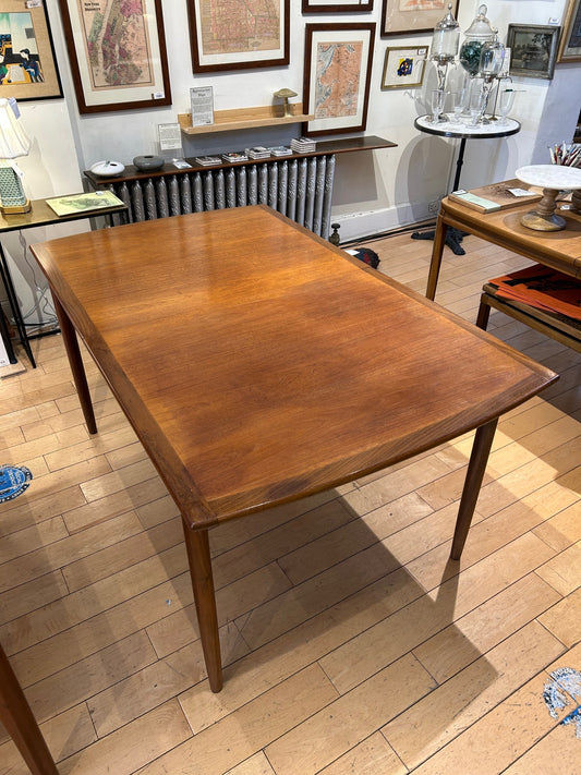 Teak Curved End Dining Table (No Leaves)