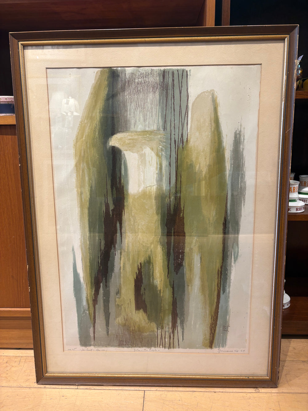 '64 Signed Benton Spruance "John the Eagle" Screen Print