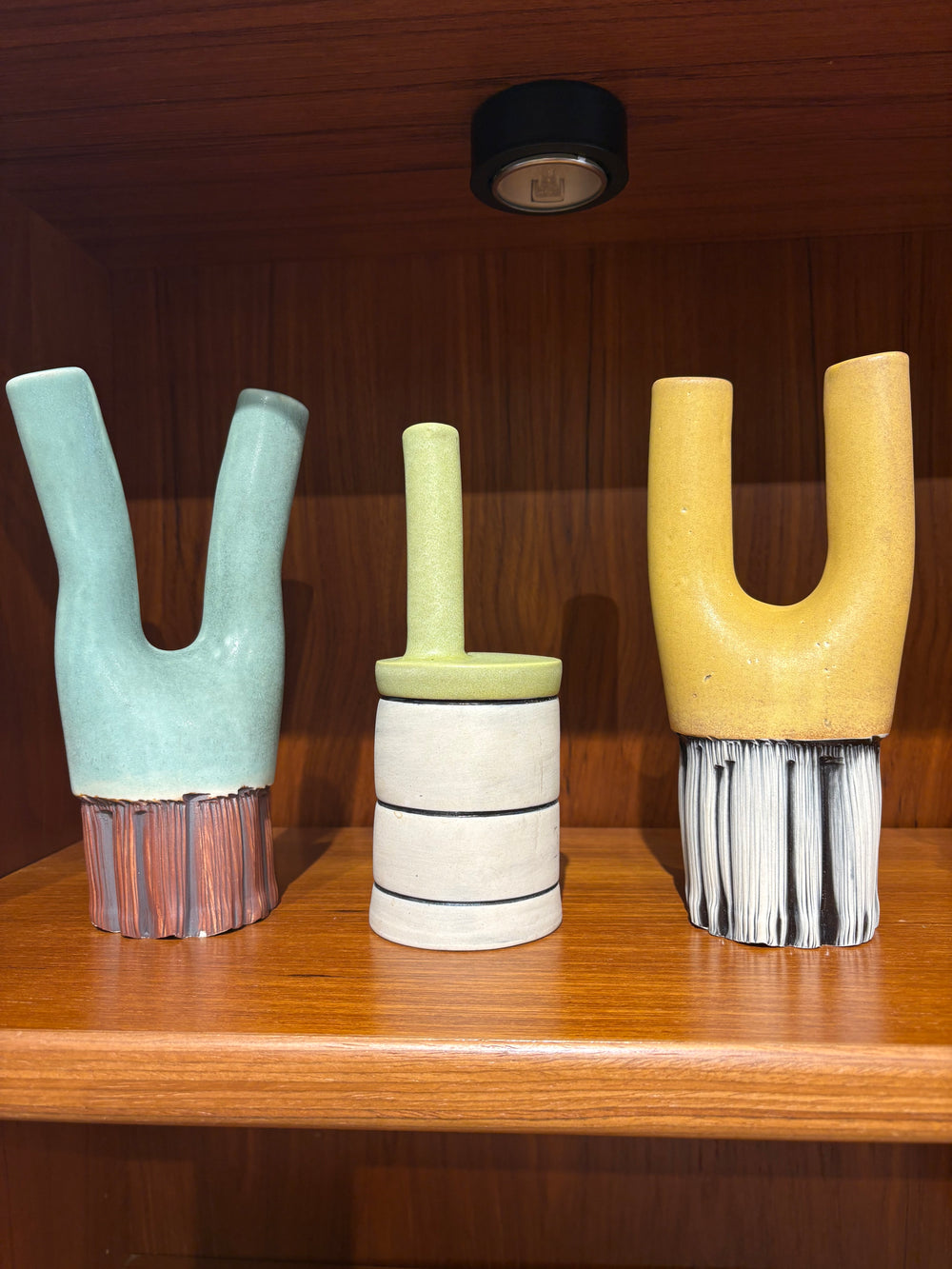 Signed Coleman Funky Pottery Tall Vase