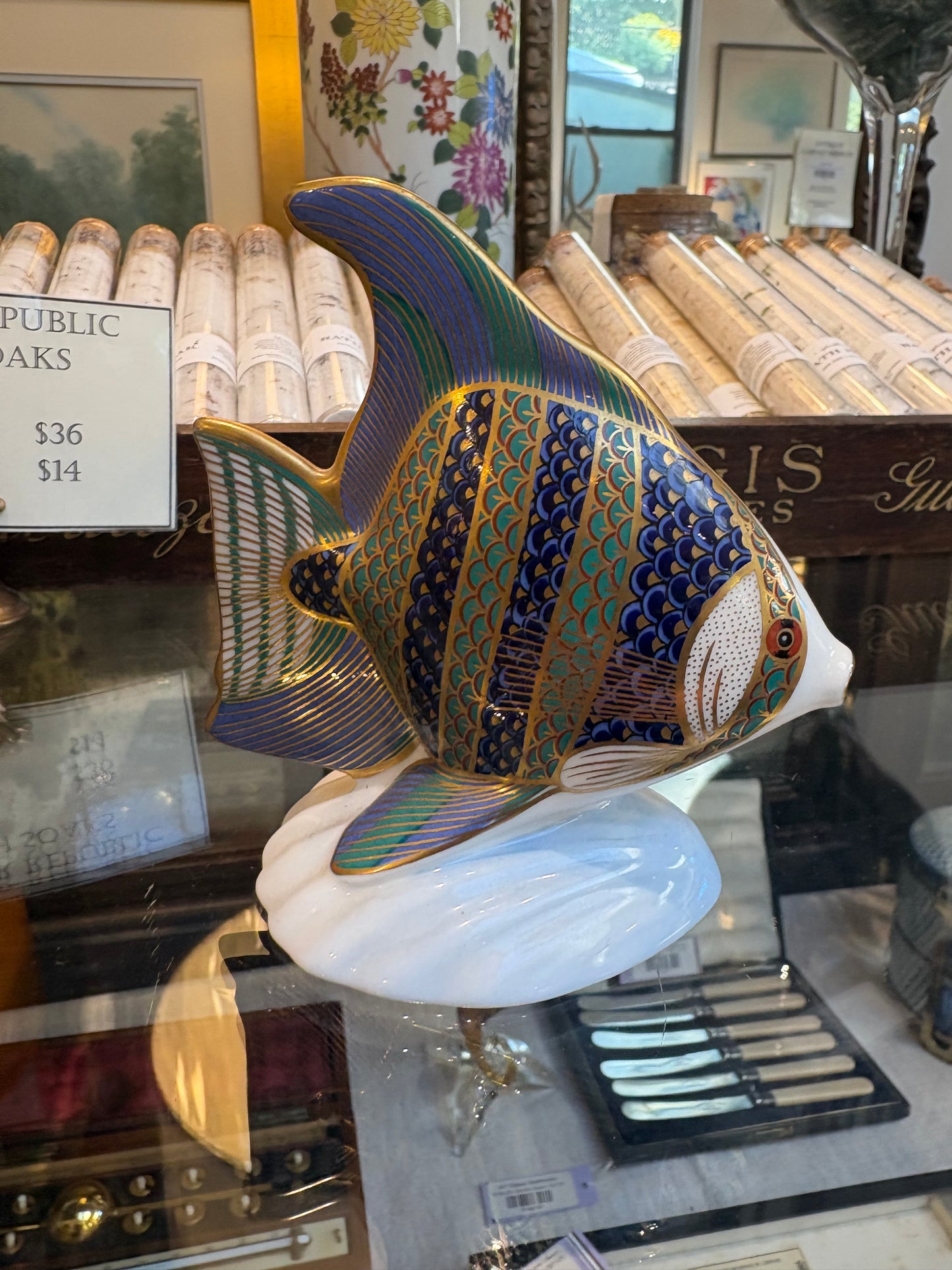 English Porcelain Fish Figurine (Individual)