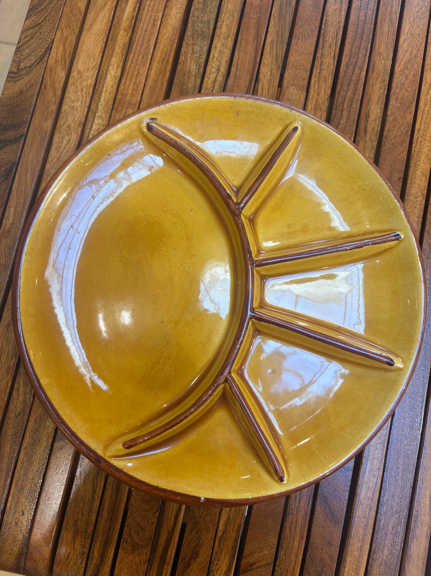 1960s French Ceramic Plate