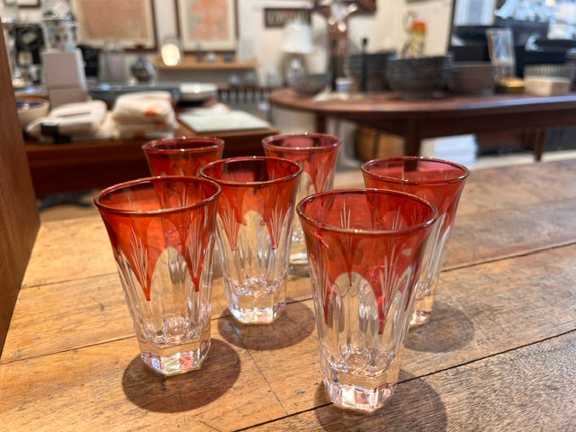 Art Deco - set of 6 glasses