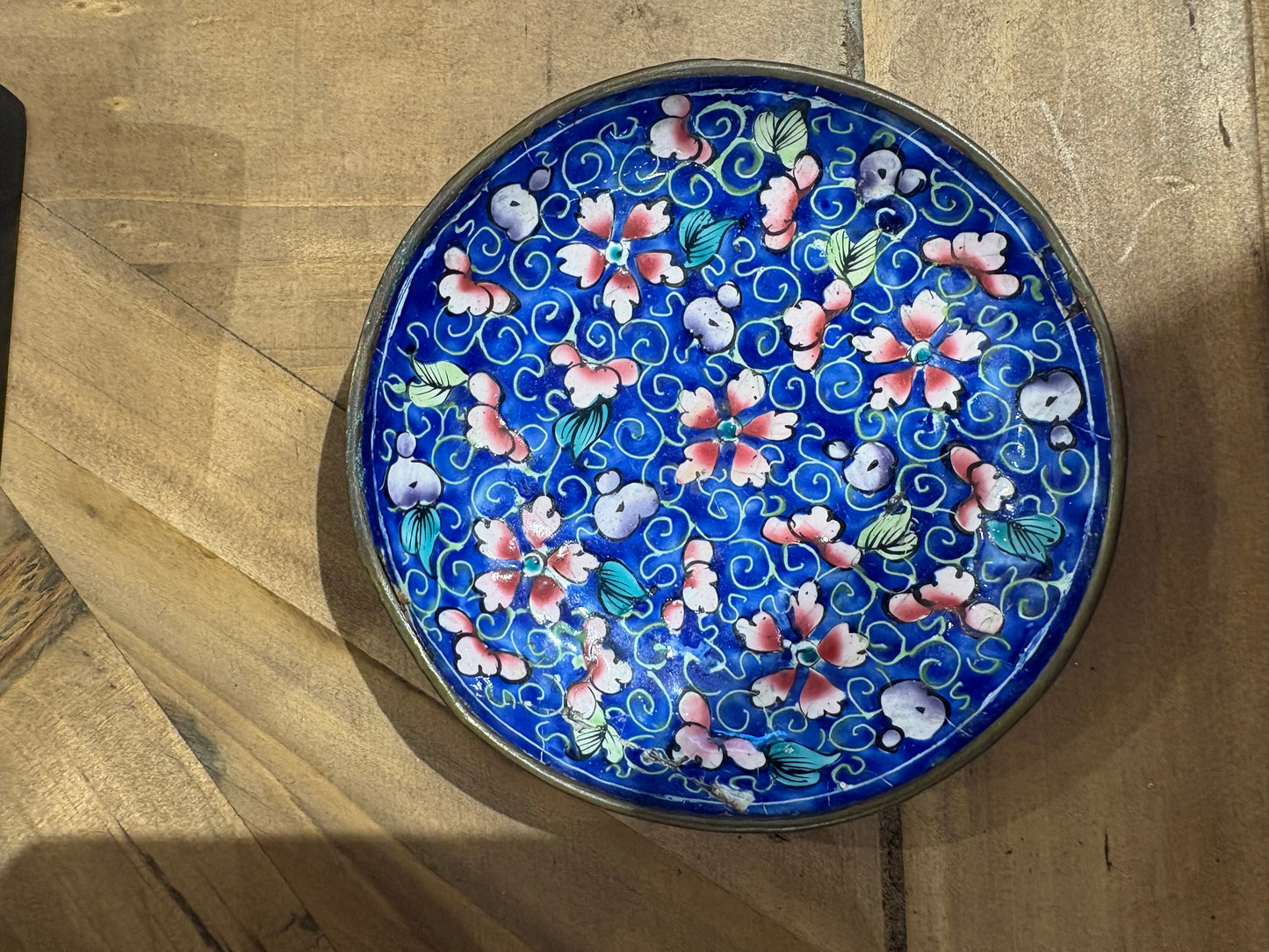 Tiny Cloisonne Round Tray