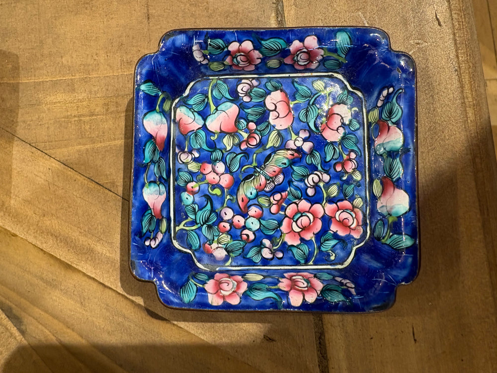 Tiny Cloisonne Square Tray