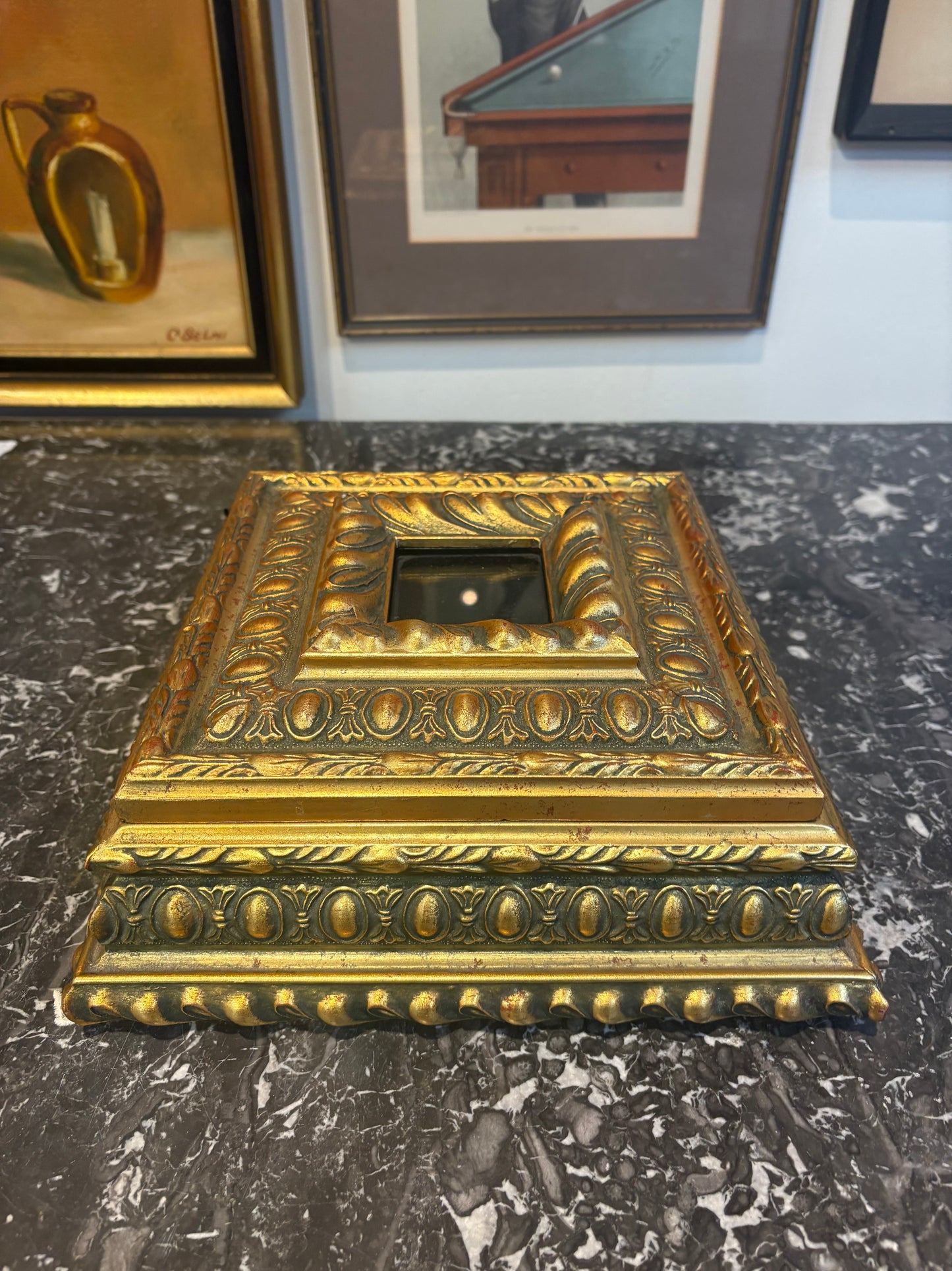 Ornate Gold Painted Box