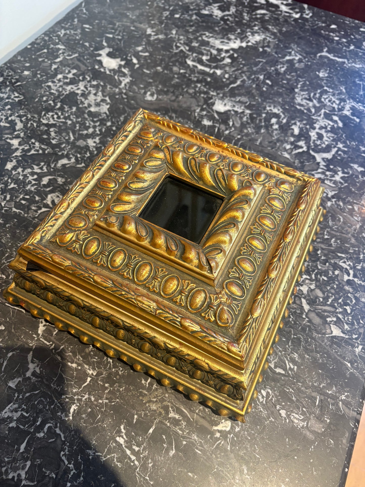 Ornate Gold Painted Box