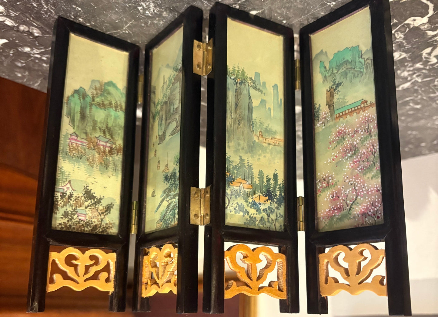 Miniature Asian Folding Sreen