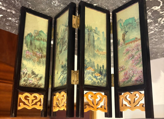 Miniature Asian Folding Sreen