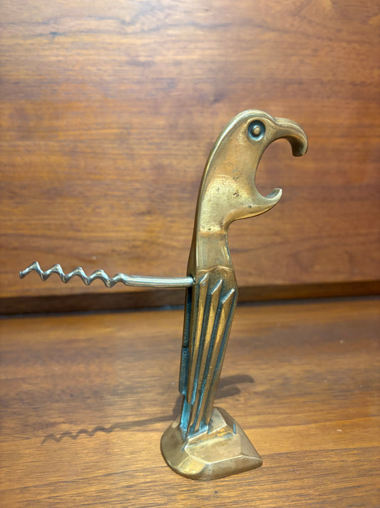 Vintage Large Nebugar Parrot Corkscrew/Bottle Opener
