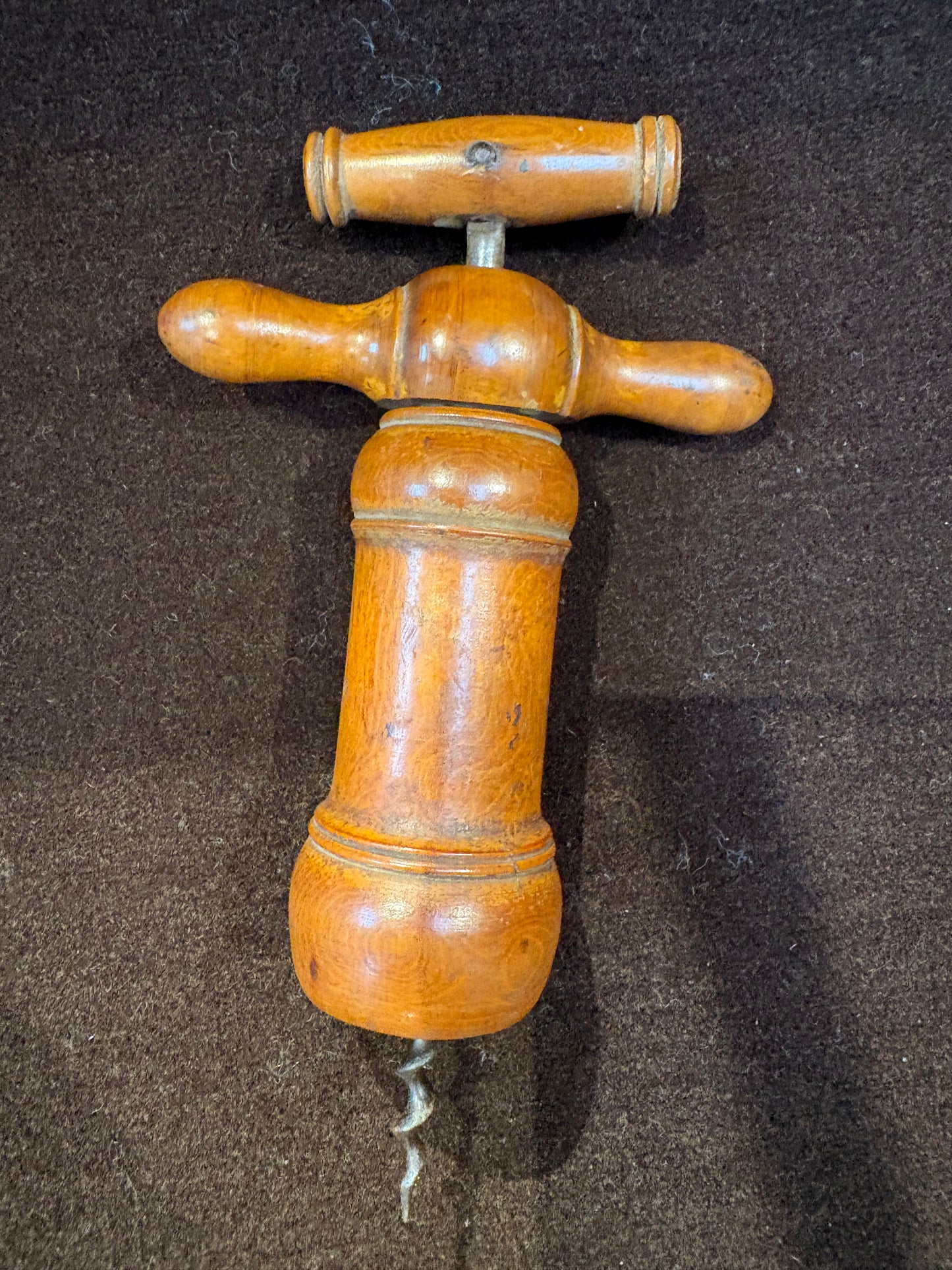 French "Le Club" Wooden Double Action Corkscrew
