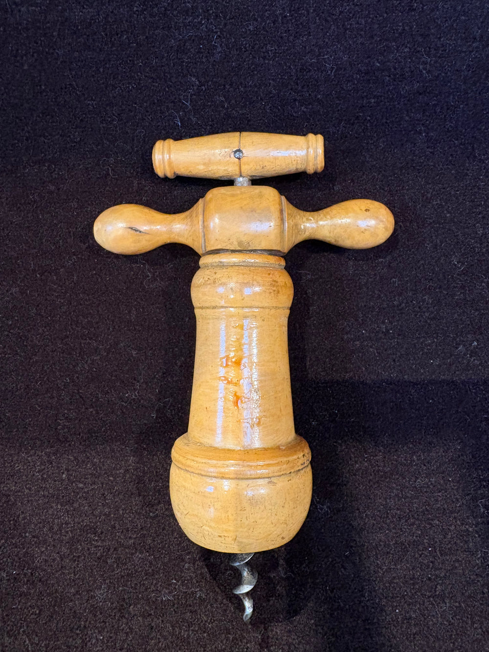 French "Le Club" Wooden Double Action Corkscrew