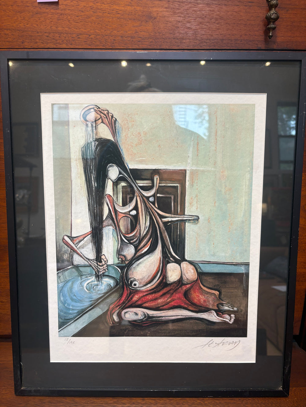 Signed Alberto Lestrad "Mujer Dos" Giclee Print 15/195