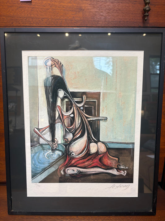 Signed Alberto Lestrad "Mujer Dos" Giclee Print 15/195