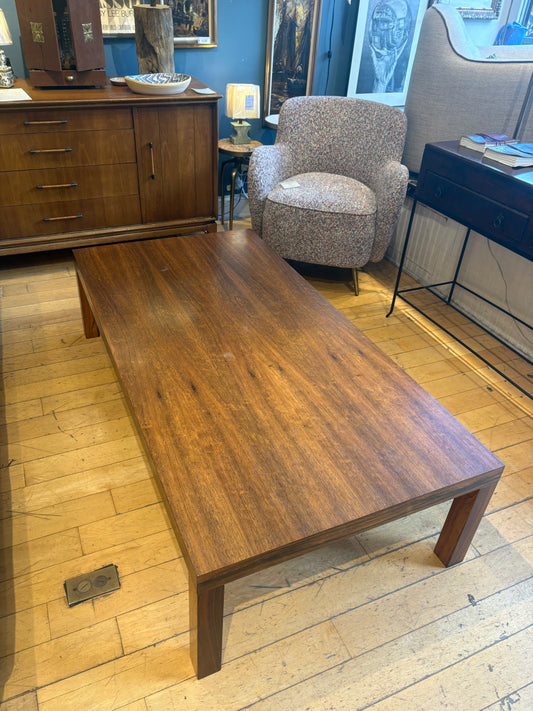 Danish Modern Rosewood Parsons Style Coffee Table