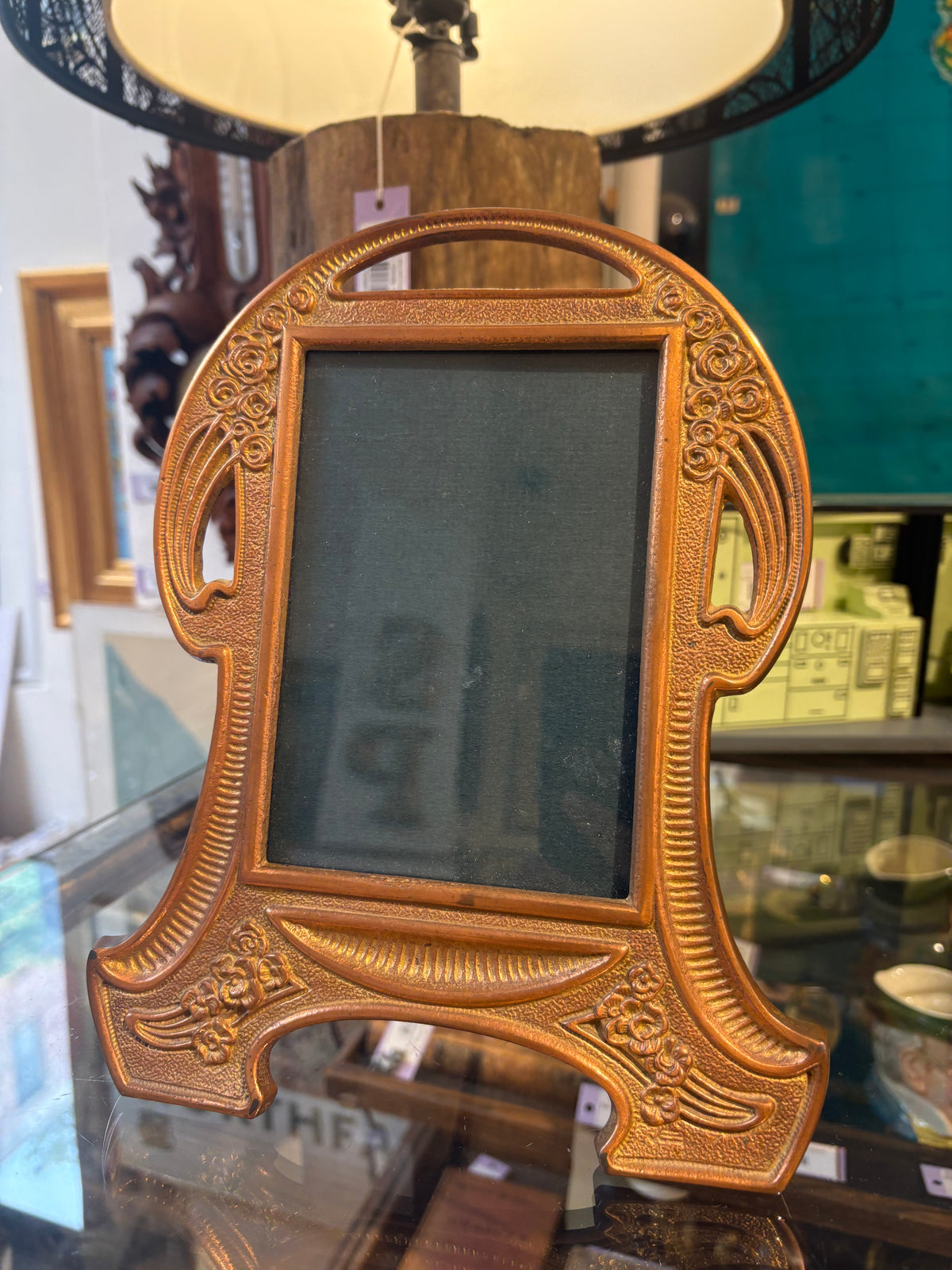Art Nouveau Copper Frame