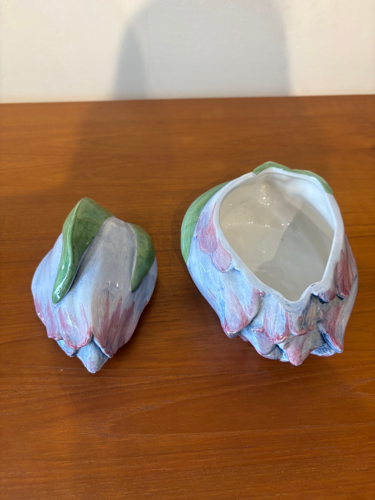 Italian Painted Ceramic Flower Box
