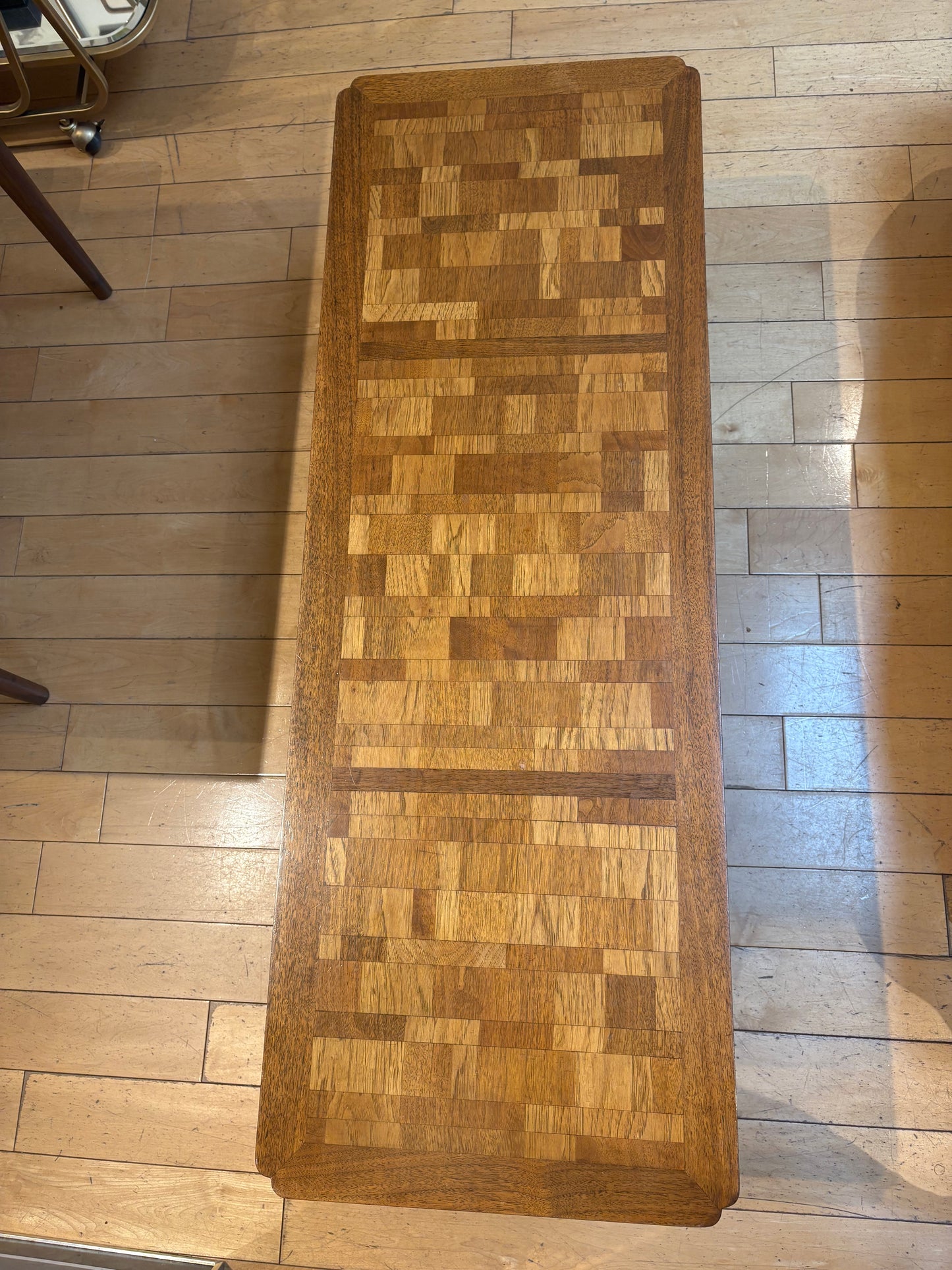 Marquetry Long Coffee Table