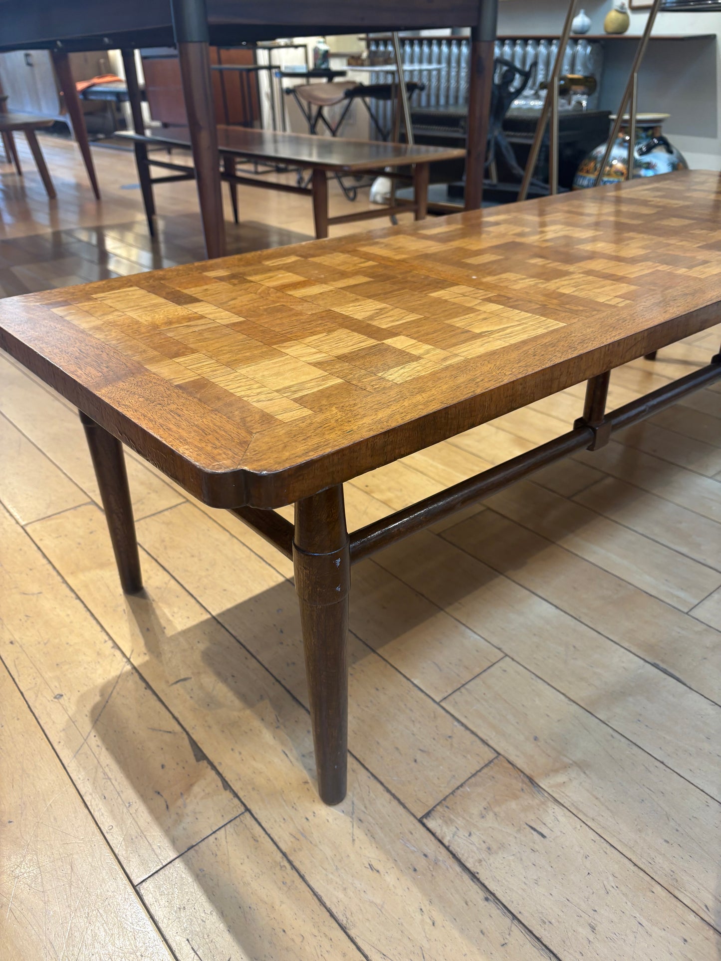 Marquetry Long Coffee Table