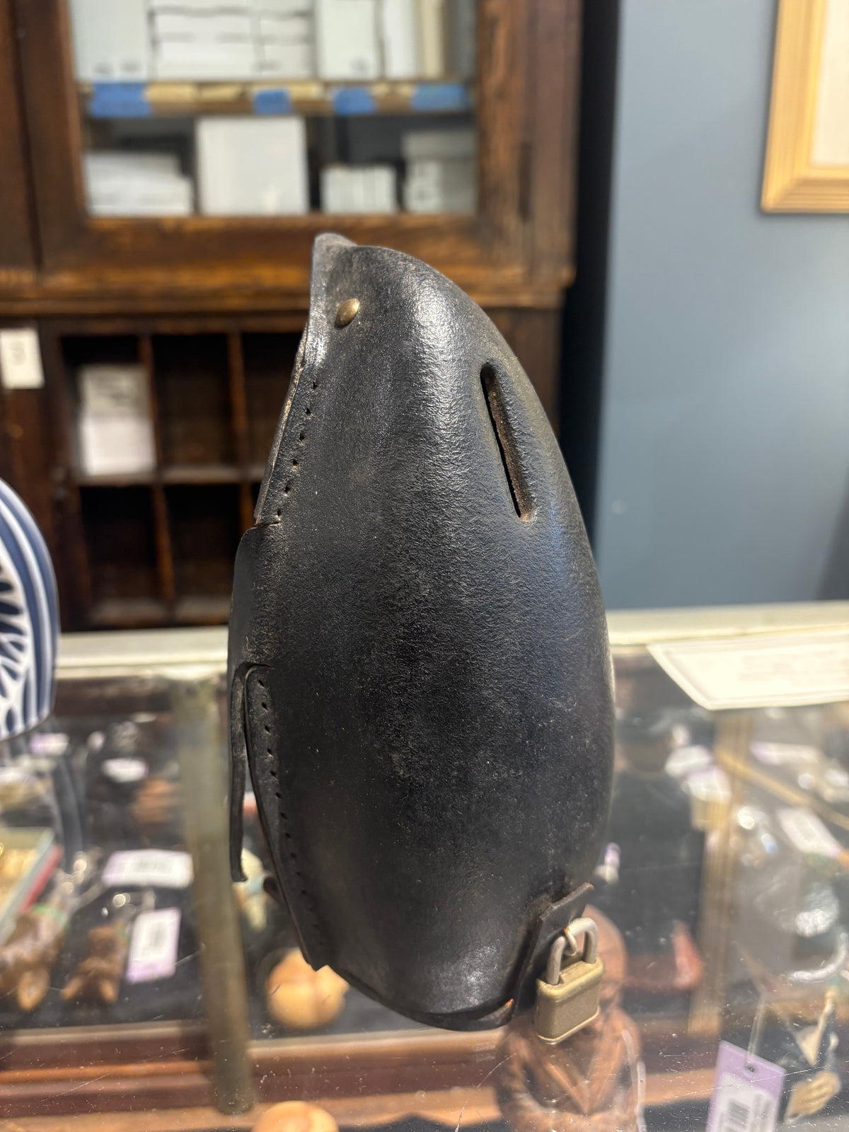 Vintage Japanese Leather Penguin Coin Bank