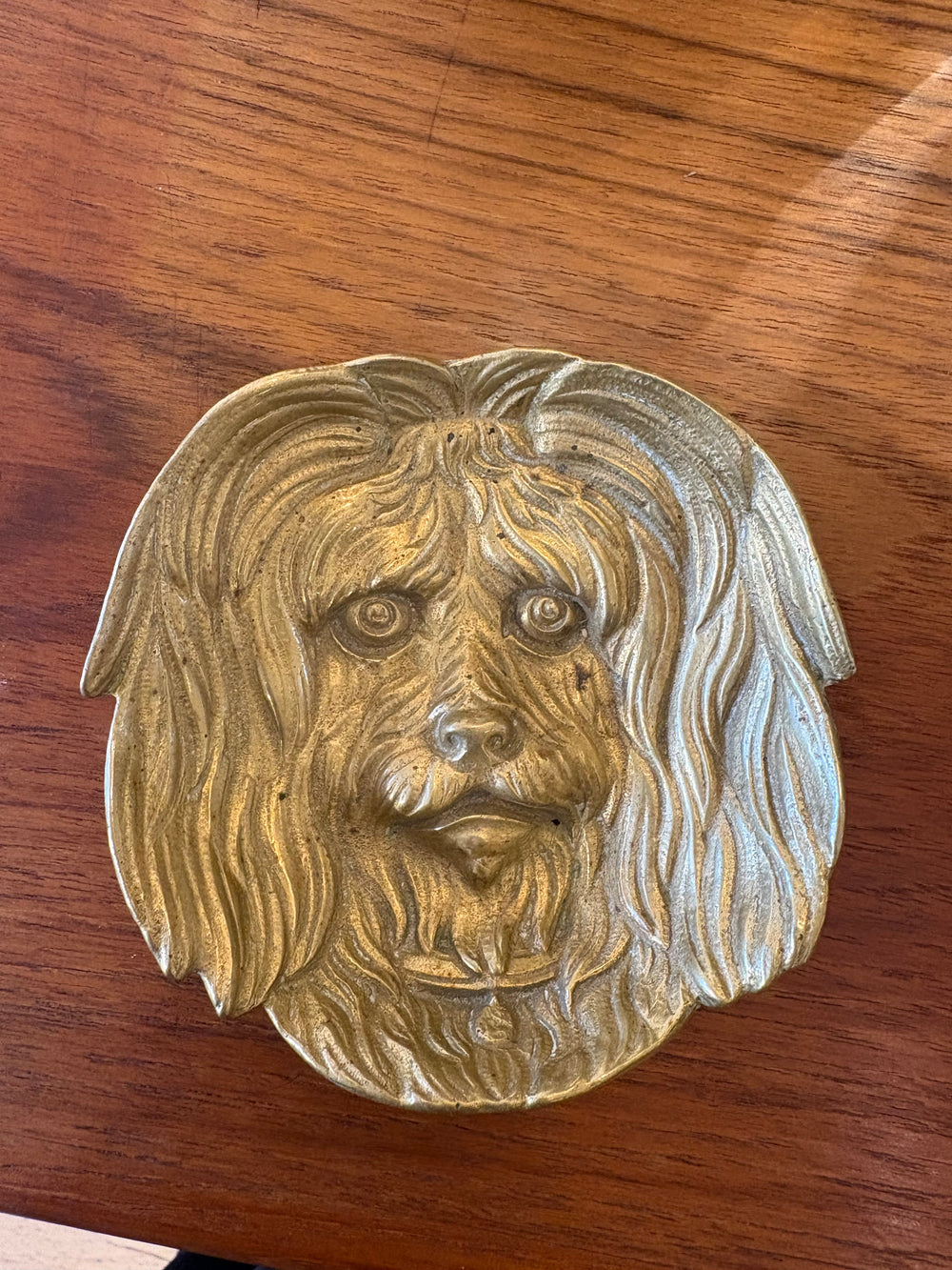Vintage Long Haired Dog Tray