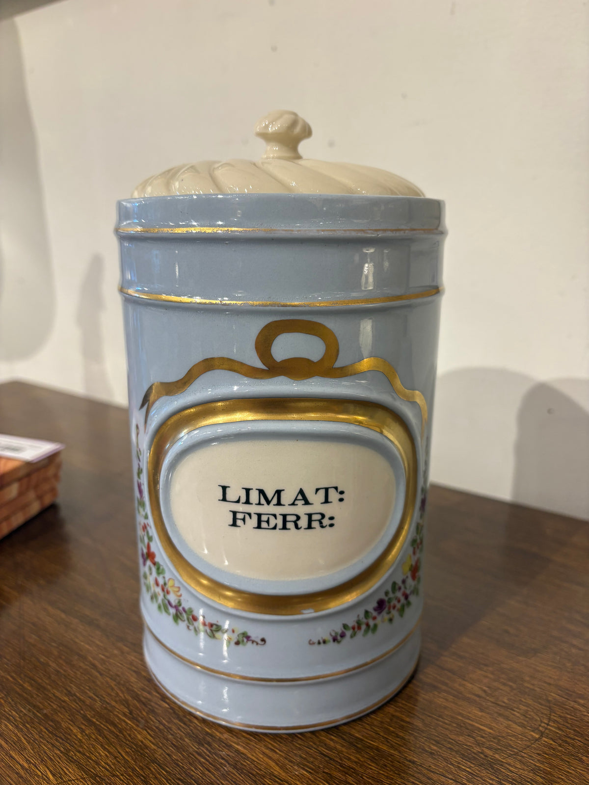 Vintage Porcelain Apothecary Jar