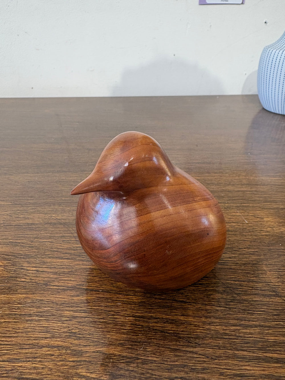 Carved Wood Minimalist Bird Figure