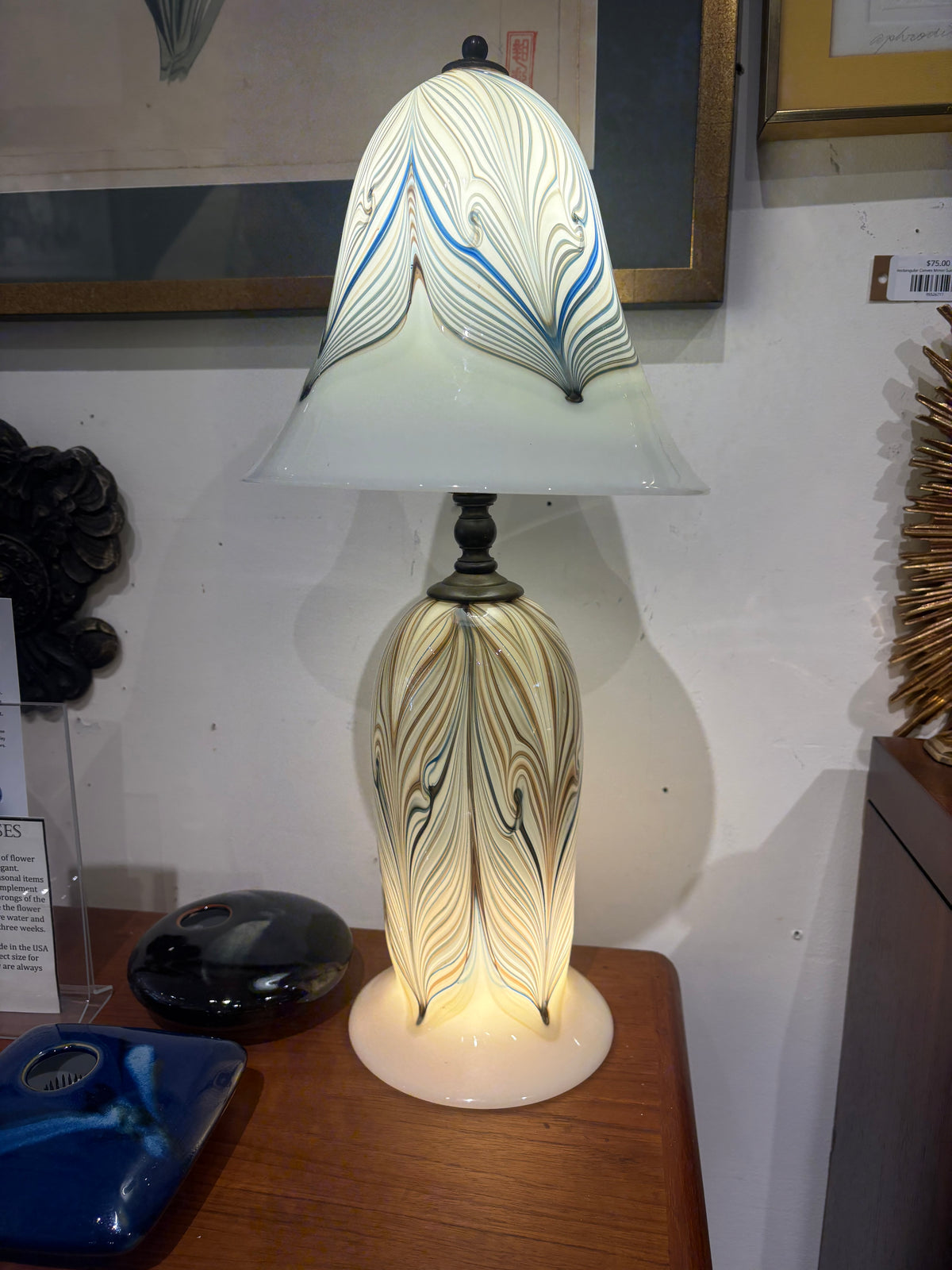 Handblown Glass Table Lamp