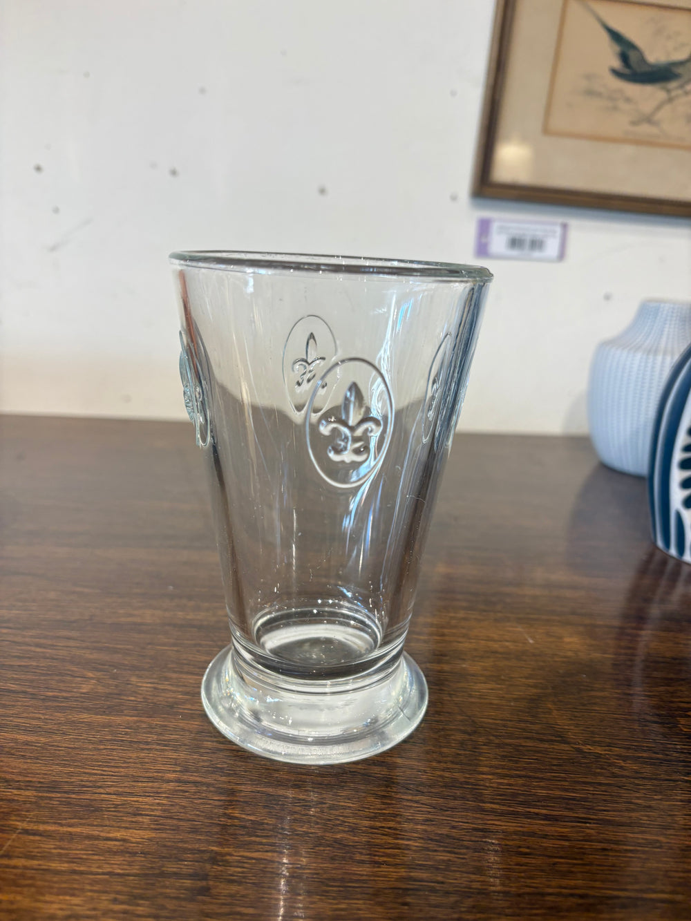 Contemporary Fleur de Lis Highball Glass (Individual)