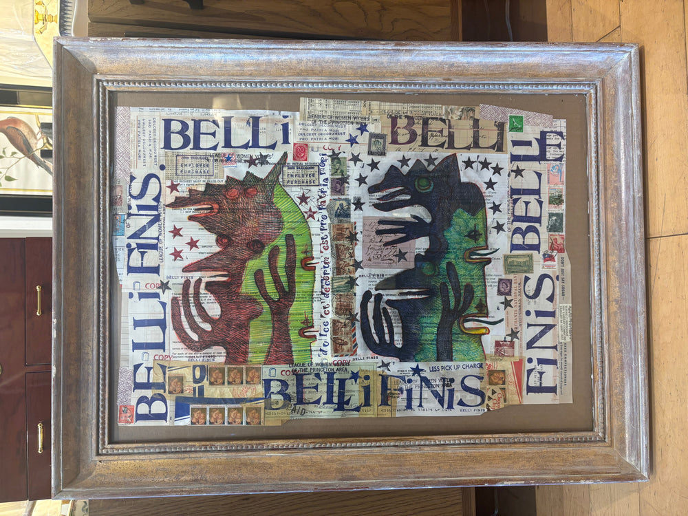 Wayne Cunningham "Belli Finnis" Mixed Media Collage