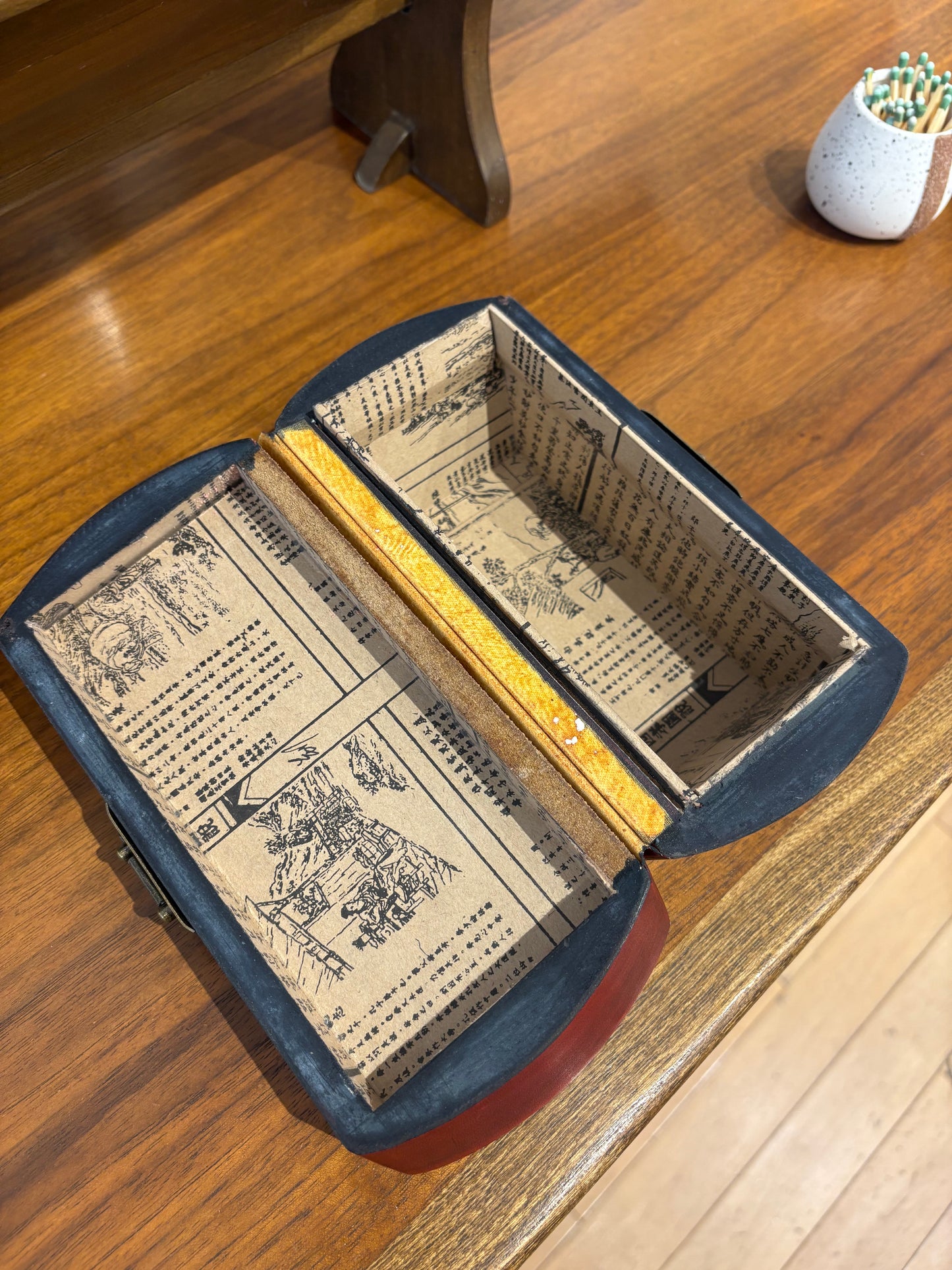 Asian Painted Box with Dragons