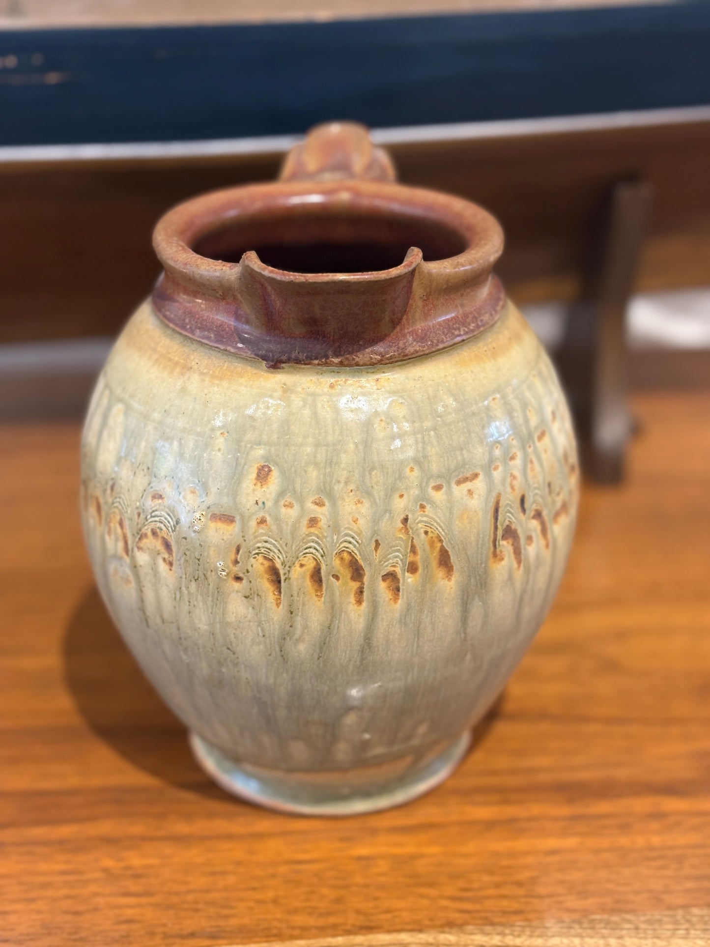 Earth Toned Ceramic Pitcher