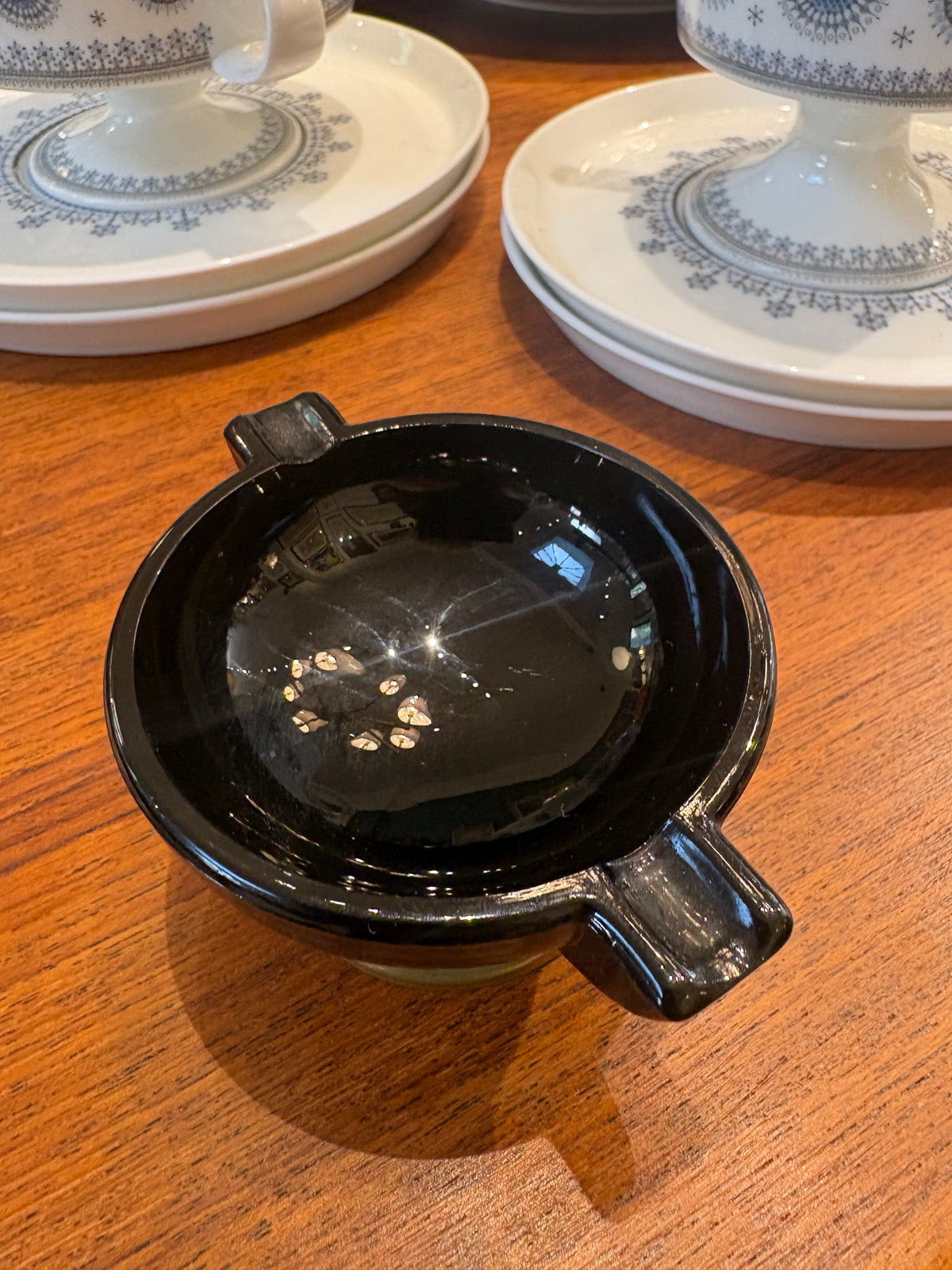 Small Brass and Glass Ashtray